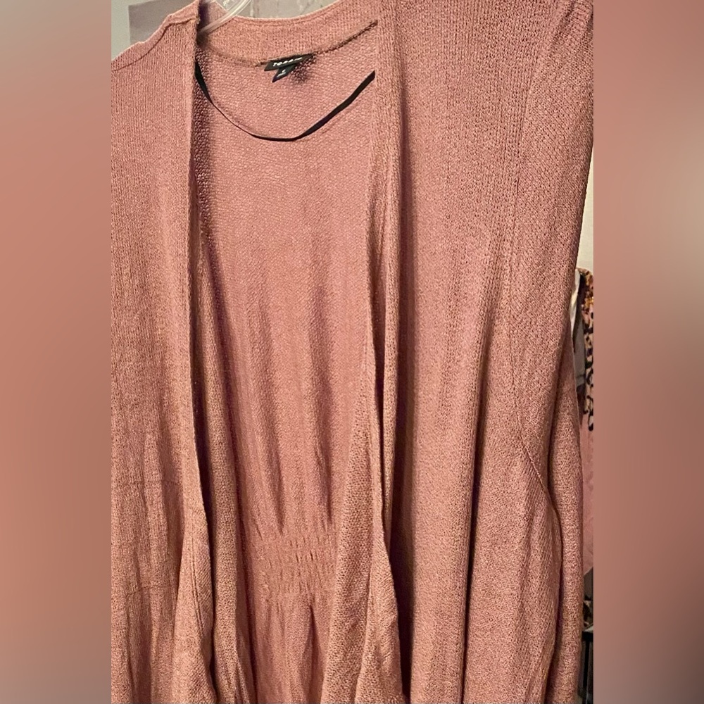 Torrid Open-Front Lightweight Drape Cardigan - Dusty Rose - Size 6X - NWOT! - Picture 9 of 11